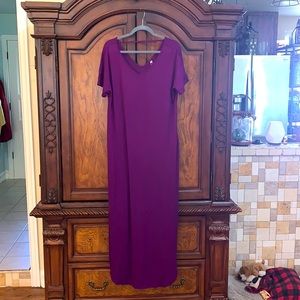 Long Deep Purple summer dress.